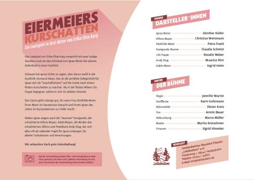 Eiermeiers Kurschatten Flyer